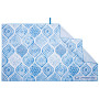 Schnelltrocknendes Handtuch LifeVenture Bedrucktes SoftFibre Trek-Handtuch blau/grau Santorini