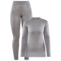Damenset Craft Core Warm Baselayer hellgrau Monument