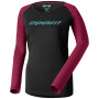 Damen-T-Shirt Dynafit 24/7 W L/S Tee rot/schwarz black out BEET RED/6210