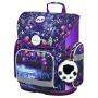 Schulrucksack für Unterstufe Baagl Ergo lila Jungle Panda