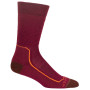 Damensocken Icebreaker W's Hike+ Medium Crew rot cherry/espresso/flash