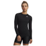 Damen-T-Shirt Under Armour UA HG Authentics Comp LS schwarz