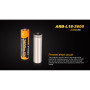 Wiederaufladbare Batterien Fenix 18650 2600 mAh (Li-Ion)