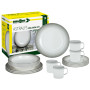 Geschirrset Brunner Melamine Set Astralys weiß/grau