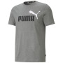 Herren-T-Shirt Puma ESS+ 2 Col Logo Tee grau gray