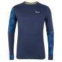 Herren-T-Shirt Salewa Cristallo Warm Amr M L/S Tee. dunkelblau NavyBlazer