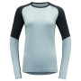 Damen-Funktionsshirt Devold Jakta Merino 200 Shirt hellblau Cameo/Ink