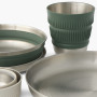 Geschirrset Sea to Summit Detour Stainless Steel Collapsible Dinnerware Set 6 Piece