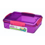 Lebensmittelbox Sistema Snack Attack Duo 975ml lila