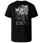 Herren-T-Shirt The North Face M Ss Mountain Outline Tee