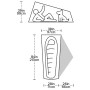 Ultraleichtes Zelt Big Agnes Tiger Wall UL1 Solution Dye