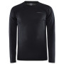 Herren-Funktionsshirt Craft Core Warm Baselayer Ls schwarz Black