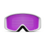 Skibrille Giro Index 2.0 White Wordmark Amber