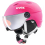 Skihelm Uvex Junior Visor Pro rosa PinkMat