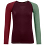 Damen-Funktionsshirt Ortovox 120 Comp Light Long Sleeve W rot DarkWine