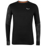 Herren-T-Shirt Salewa Cristallo Warm Amr M L/S Tee. schwarz black out
