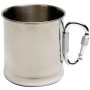 Tasse Bo-Camp Mug Stainless Steel mit der Karabine