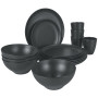 Geschirrset Bo-Camp Orville 16ks dunkelgrau Anthracite