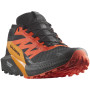 Herren Laufschuhe Salomon Sense Ride 5 Gore-Tex schwarz/rot Black / Scarlet Ibis / Turmeric