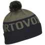 Mütze Ortovox Bobble Knit Beanie grün Dark Wild Herbs