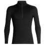 Herren-T-Shirt Icebreaker Mens 260 Tech LS Half Zip schwarz Black