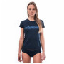 Damen-Funktionsshirt Sensor Merino Active Pt Mountains Deep Blue