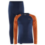Herren-Set Craft Core Warm Baselayer dunkelblau Blaze-Chestnut