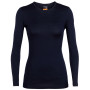 Damen-T-Shirt Icebreaker W's 200 Oasis LS Crewe dunkelblau MidnightNavy