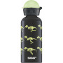 Flasche Sigg For Kids 0,4 l schwarz GlowWalkingDinos