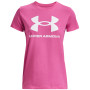Damen-T-Shirt Under Armour Live Sportstyle Graphic SSC rosa/weiß Pink Edge / / White