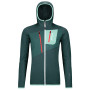 Damen-Sweatshirt Ortovox Fleece Grid Hoody W's 2023 dunkelblau Dark Pacific