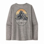 Damen-T-Shirt Patagonia W's L/S Cap Cool Daily Graphic Shirt - Lands