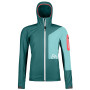 Damen-Sweatshirt Ortovox Berrino Hooded Jacket W grün pacific green