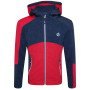 Kinder-Funktions-Sweatshirt Dare 2b Hero Core Stretch blau/rosa VirtPnk/Mnlt