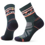 Damensocken Smartwool Hike Light Cushion Zig Zag Valley Mid Crew Socks blau/orange twilight blue