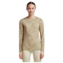 Damen-Funktionsshirt Icebreaker Women M 200 Oasis LS Crewe Moss BloomAOP