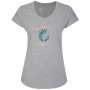 Damen-T-Shirt Dare 2b Finite Tee grau Ash GreyMarl