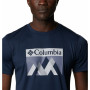 Herren-T-Shirt Columbia Zero Rules Graphic schwarz/blau Collegiate Navy, Peak Fun Graphic