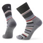 Herrensocken Smartwool Everyday Light Cushion Saturnsphere Crew grau/rot black