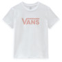 Damen-T-Shirt Vans Wm Drop V Ss Crew-B weiß/rosa White/Coral Cloud