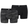 Herren-Boxershorts Puma Men Space Dye Boxer 2P grau black