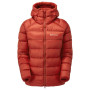Damen-Winterjacke Montane Fem Anti-Freeze Xt Hoodie rot Saffron Red