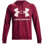 Herren-Sweatshirt Under Armour Rival Fleece Big Logo HD rot/weiß Black Rose / / Onyx White