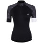 Damen-Radtrikot Dare 2b Follow Through Jrsy schwarz Black/Black Dash Animal