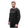 Herren-Funktionsshirt Sensor Merino Blend Elements black