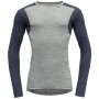 Herren-T-Shirt Devold Hiking Man Shirt grau GrayMelange/Night