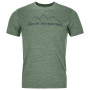 Herren-T-Shirt Ortovox 150 Cool Pixel Voice Ts M grün Greenforestblend