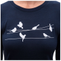 Damen-Funktionsshirt mit langen Ärmeln Sensor Merino Active Songbirds