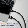 Lade- und Datenkabel Swissten Textile USB / Micro USB 1,2 m