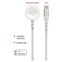 Lade- und Datenkabel Swissten Wireless charging cable 2in1 for Apple Watch + USB-C 1,2 m